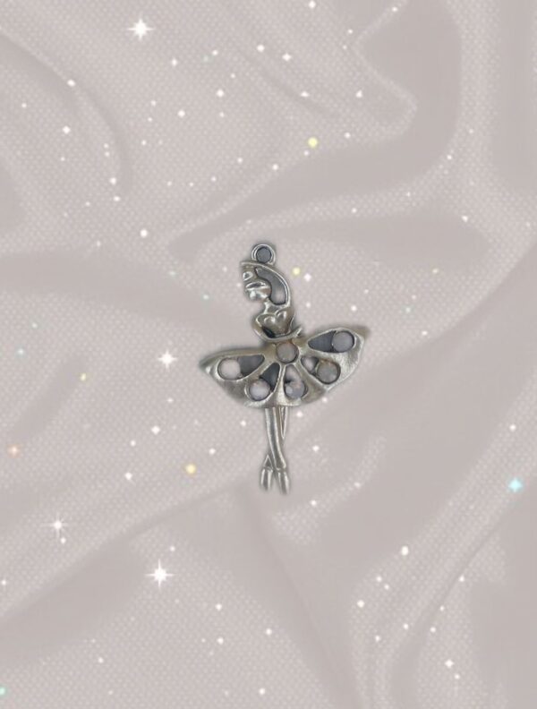 Silver Ballerina Charm Pendant